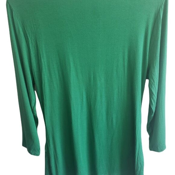 Inc Green Twisted Front Top - Picture 2 of 5